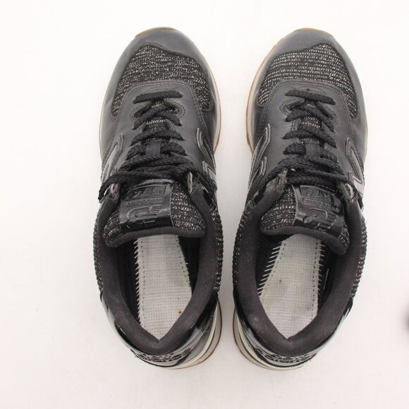 New Balance Women's US 8.5 B Black/White Leather Athletic Sneakers WL574PMD - Picture 9 of 9